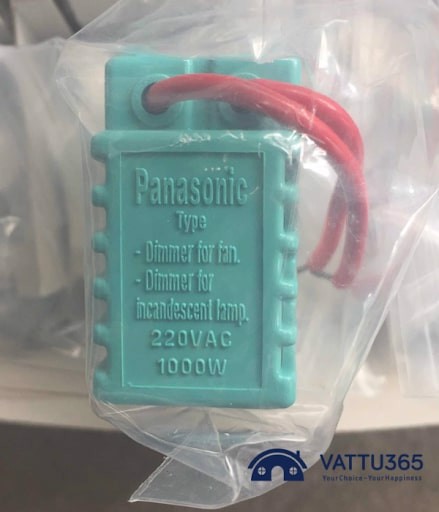 Chiết áp quạt trần Panasonic có thiết kế nhỏ gọn phù hợp với nhiều không gian