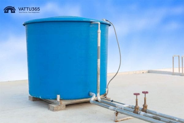 Vị trí bồn nước ngang máy giặt