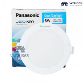 Đèn LED âm trần Panasonic 6W tròn siêu mỏng | Neo Slim Series chính hãng, giá rẻ