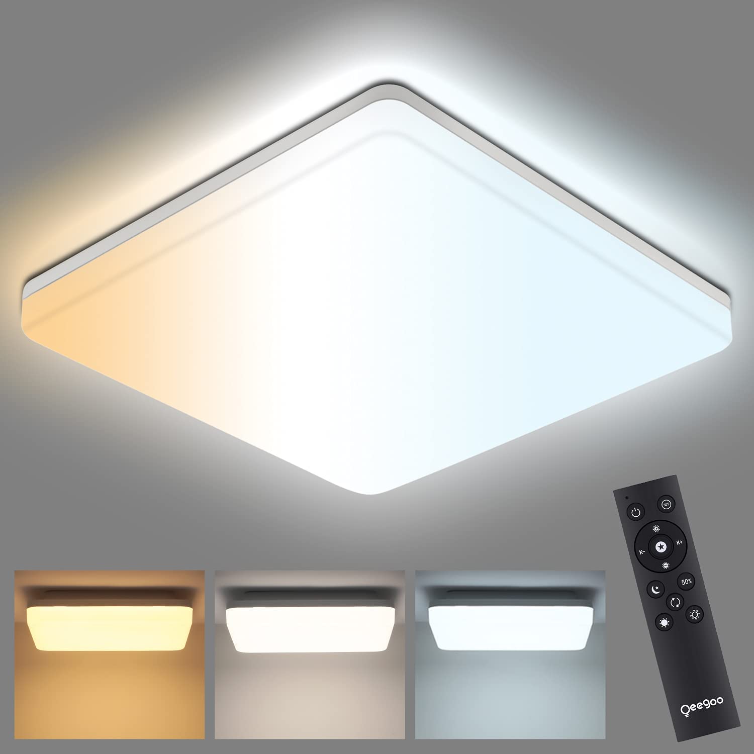Đèn LED ốp trần trang trí phòng khách Oeegoo B086JP5Y91 | Vật Tư 365