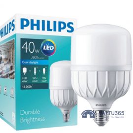 Đèn LED bulb trụ E27 40W Hi-lumen HB - Philips