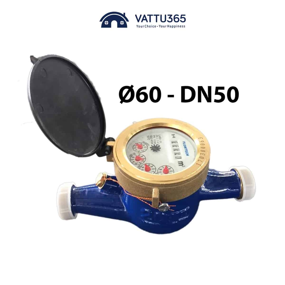 Đồng hồ nước Flowtech phi-60-dn50