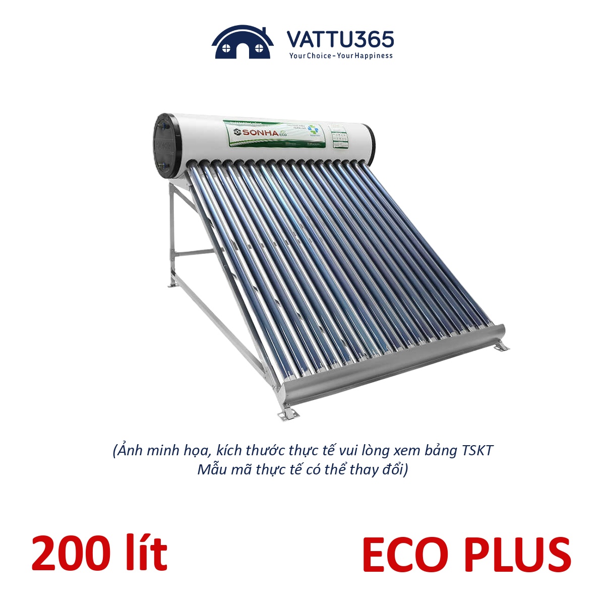 Máy nước nóng năng lượng mặt trời Sơn Hà TDN ECO PLUS 200 lít