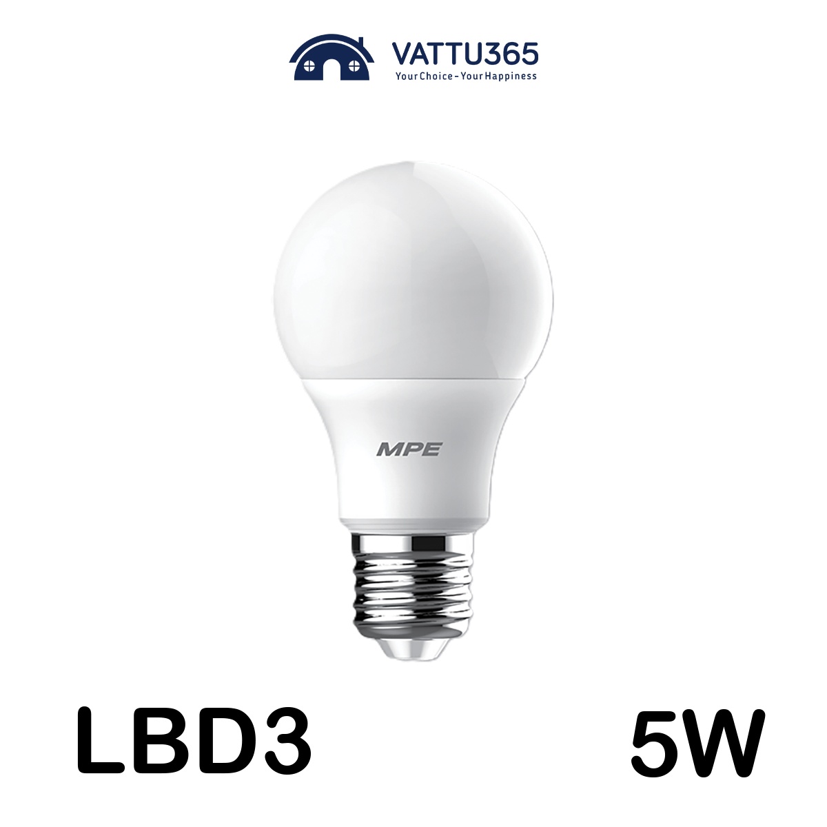 èn LED Bulb MPE 5W LBD3-5T/V