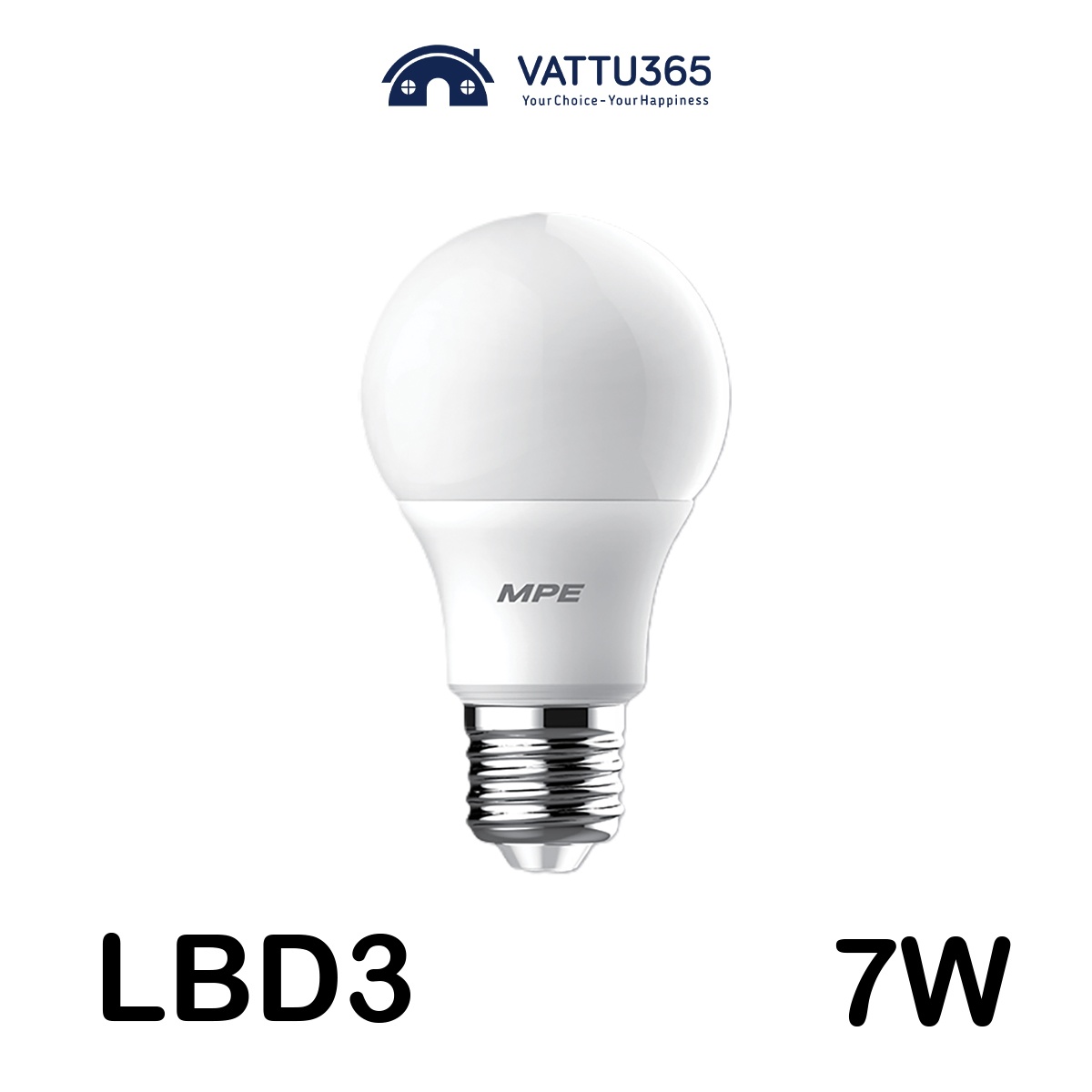 Đèn LED Bulb MPE 7W LBD3-7T/V