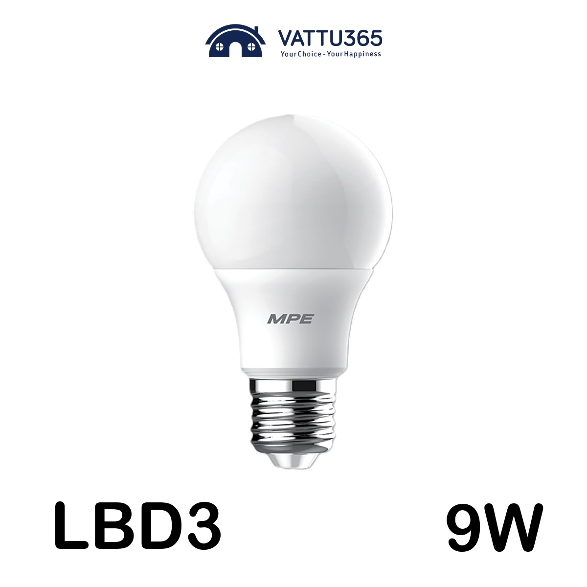 Đèn LED Bulb MPE 9W LBD3-9T/V
