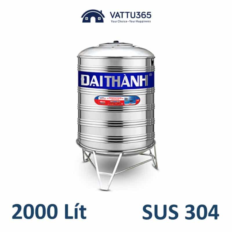 Bồn nước Đại Thành 2000 lít đứng Inox 304
