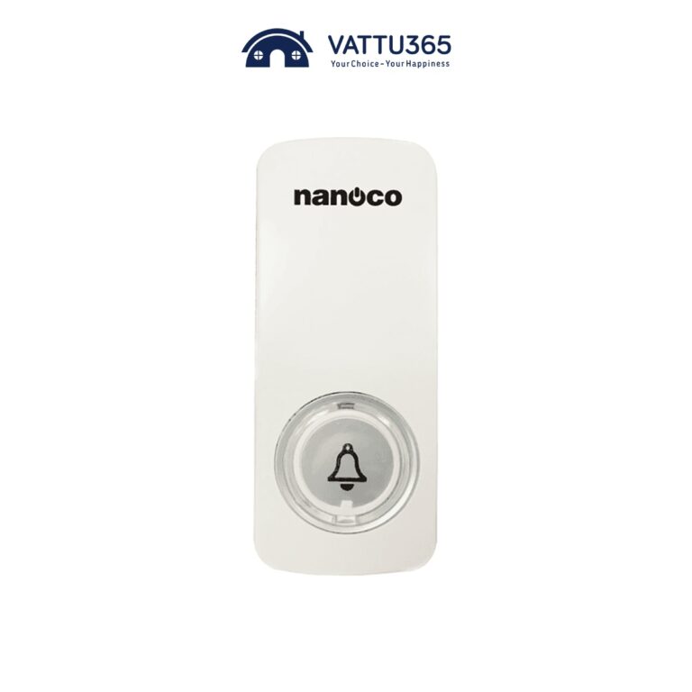 Nút chuông Nanoco NDT153W Không dùng pin | Trắng