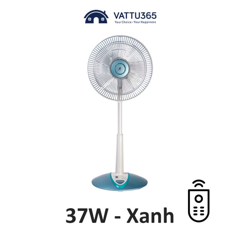 Quạt lửng Panasonic F-307KHB | Màu Xanh, 37W, có màng lọc không khí