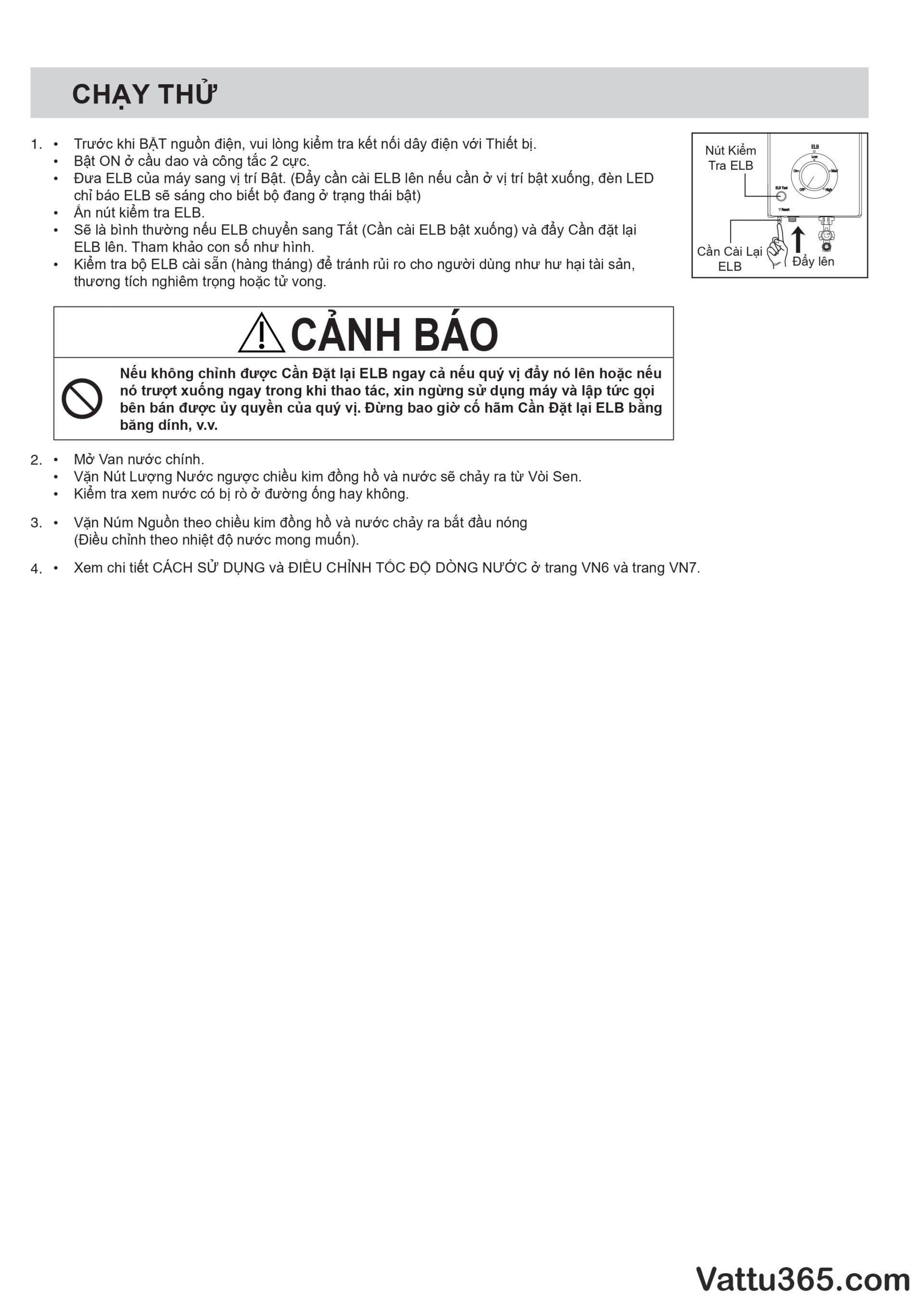 Hướng dẫn sử dụng và lắp đặt máy nước nóng Panasonic V-Series - Trang 16/16