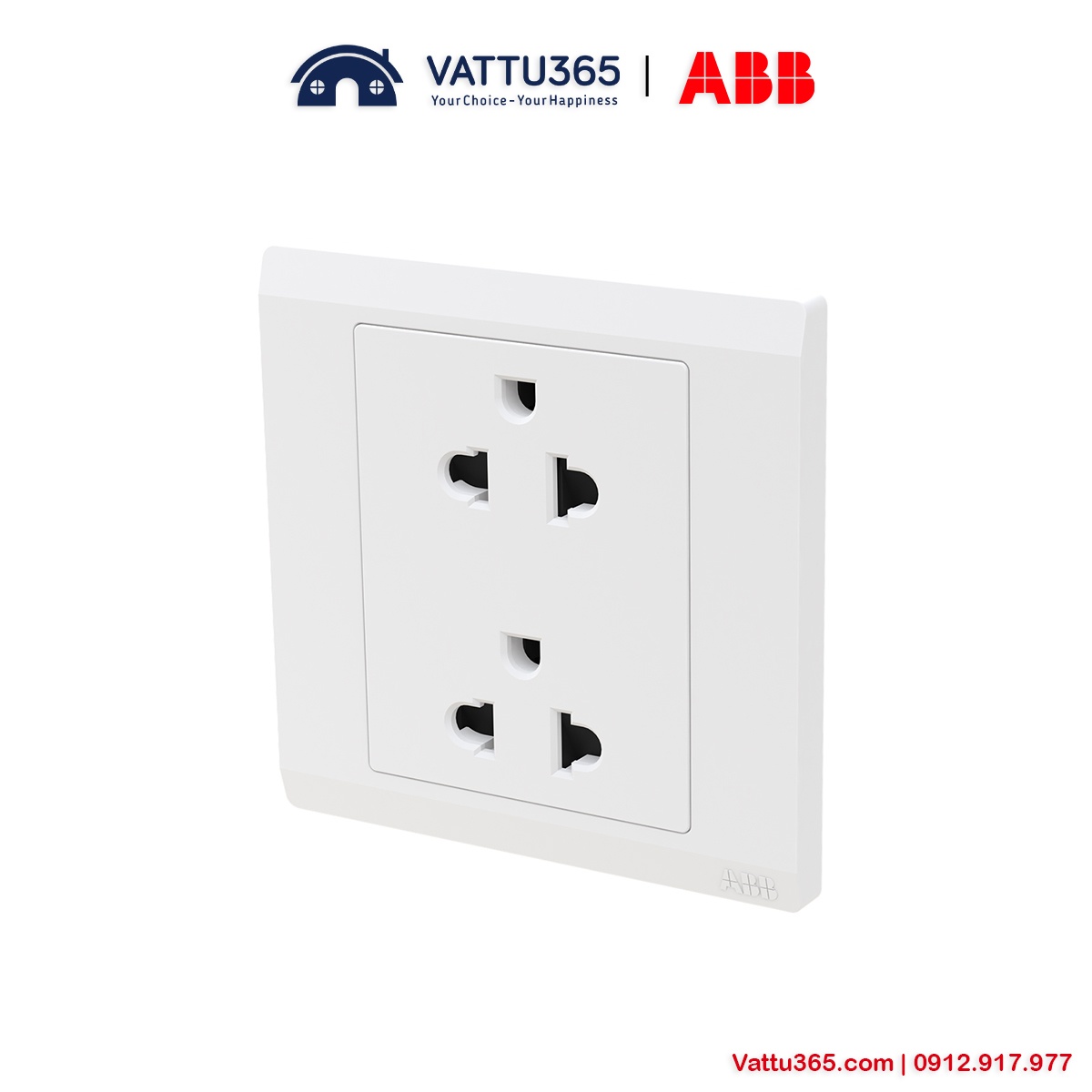 Bộ 2 ổ cắm 3 chấu 16A 2TCZ172008R0060 BL245 ABB 4 Hình ảnh thực tế của Bộ ổ cắm đôi 3 chấu ABB 2TCZ172008R0060
