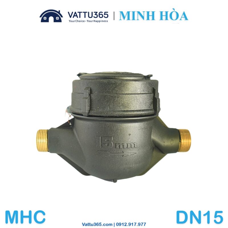 Đồng hồ đo nước vỏ nhựa loại từ đa tia MHC - DN15