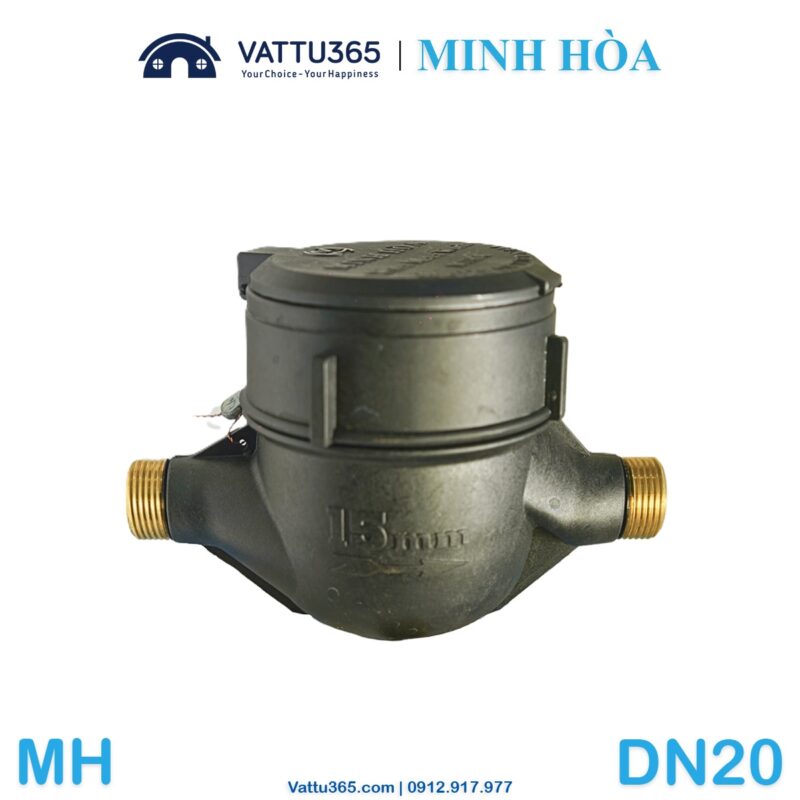 Đồng hồ đo nước vỏ nhựa loại từ đa tia MH DN20