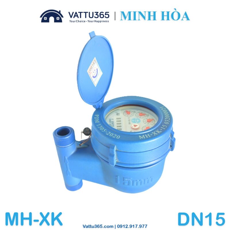 Đồng hồ thân nhựa lắp đứng loại từ đa tia MH-XK DN15