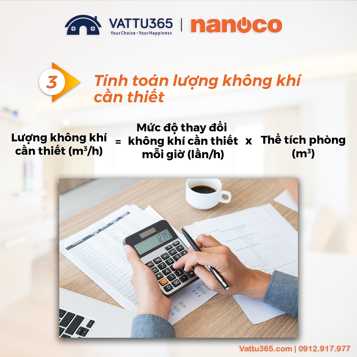 Cách tính toán chọn loại quạt hút phù hợp - Bước 3