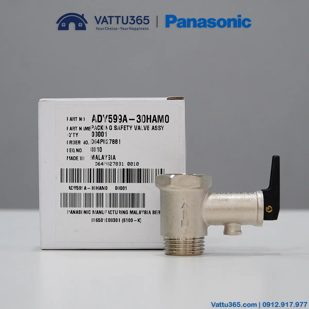 Van 1 chiều máy nước nóng gián tiếp Panasonic 2 Van 1 chiều máy tắm gián tiếp Panasonic được sản xuất tại nhà máy Panasonic tại Malaysia đảm bảo chất lượng cao nhất